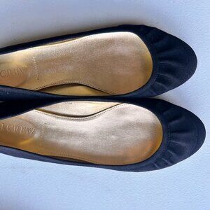 J.Crew Charlie Ruffled Ballet Suede Flats Italy In Box